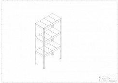 Металлический стеллаж Prostor MID 1000x600x2000