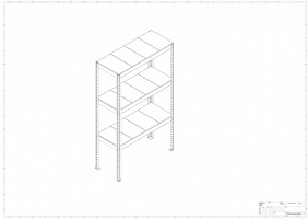 Металлический стеллаж Prostor MID 1200x600x2000