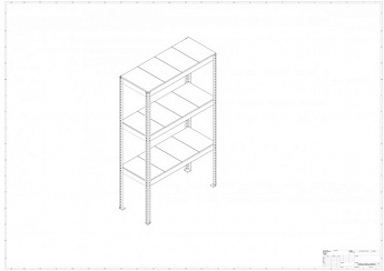 Металлический стеллаж Prostor MID 1200x600x2000