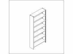 Металлический стеллаж Prostor ARC 1000x300x2400