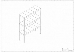 Металлический стеллаж Prostor MID 1500x600x2000