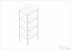 Металлический стеллаж Prostor MID 1000x800x2500