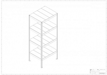 Металлический стеллаж Prostor MID 1000x800x2500