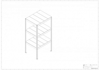 Металлический стеллаж Prostor MID 1000x800x2000