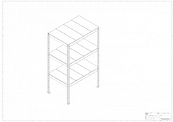 Металлический стеллаж Prostor MID 1200x800x2000