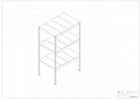 Металлический стеллаж Prostor MID 1200x800x2000