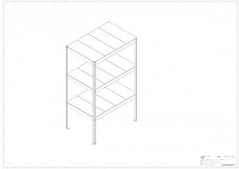 Металлический стеллаж Prostor MID 1200x800x2000