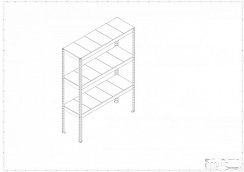 Металлический стеллаж Prostor MID 1500x500x2000