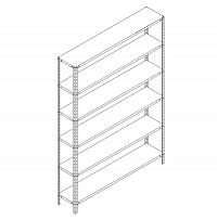 Металлический стеллаж Prostor Lite 1500x300x2200