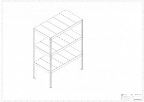 Металлический стеллаж Prostor MID 1500x800x2000