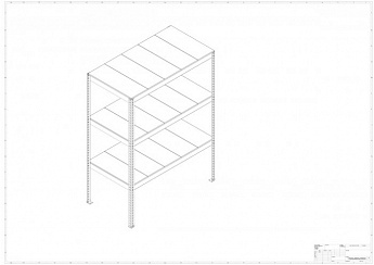 Металлический стеллаж Prostor MID 1500x800x2000