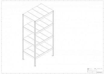 Металлический стеллаж Prostor MID 1200x800x2500